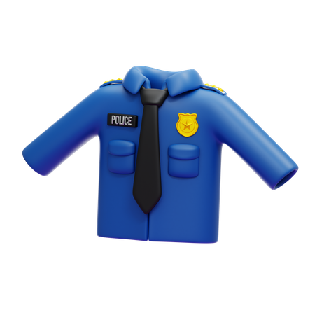 Police Uniform  3D Icon