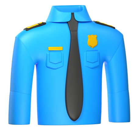 Police Uniform  3D Icon