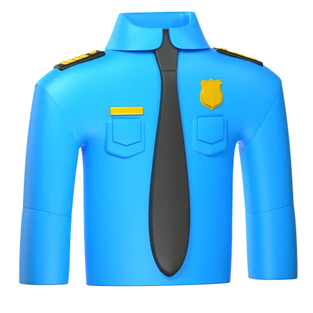 Police Uniform  3D Icon