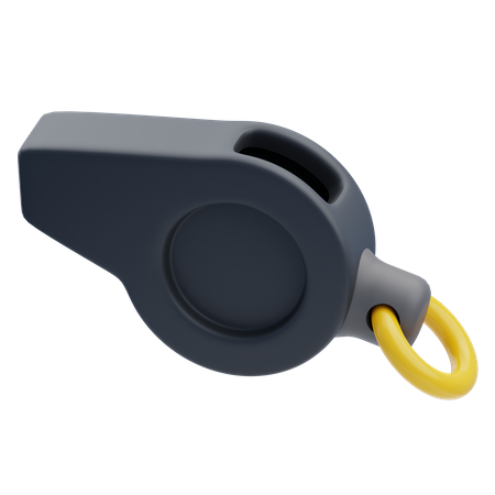 Police Whistle  3D Icon