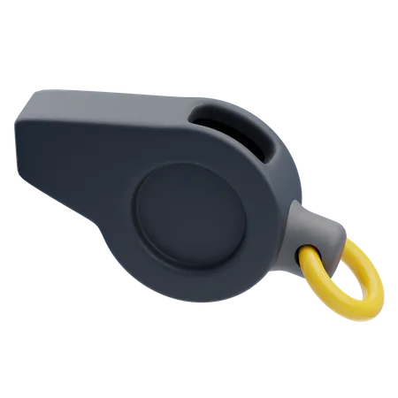 Police Whistle  3D Icon