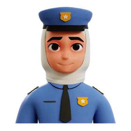 Femme policier  3D Icon