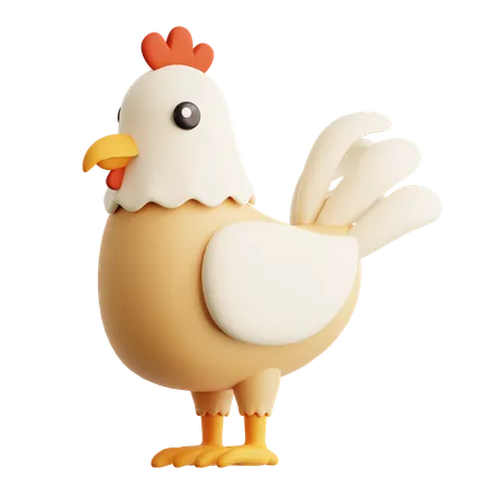 Pollo  3D Icon