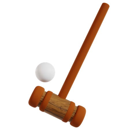 Polo Mallet And Ball Sport  3D Icon