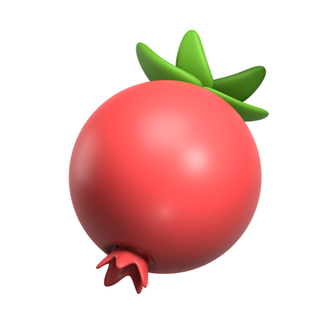 Pomegranate  3D Icon