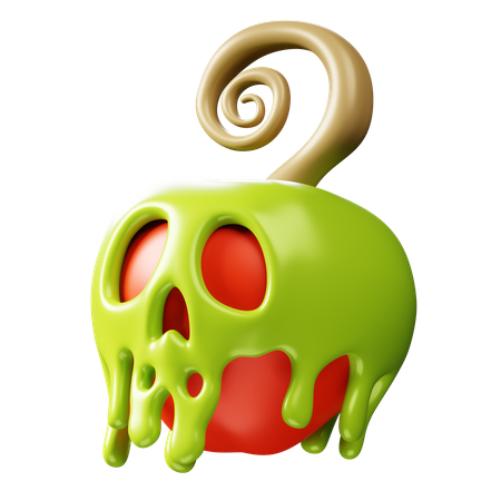 Pomme empoisonnée  3D Icon