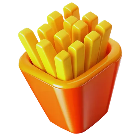 Pommes frites  3D Icon