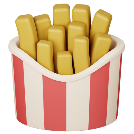 Pommes Frites-Schachtel  3D Icon