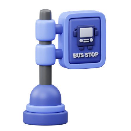 Ponto de ônibus  3D Icon