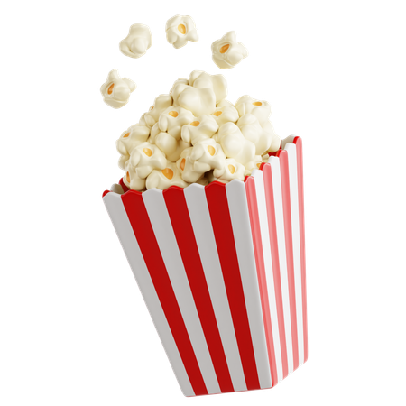 Pop Corn  3D Icon