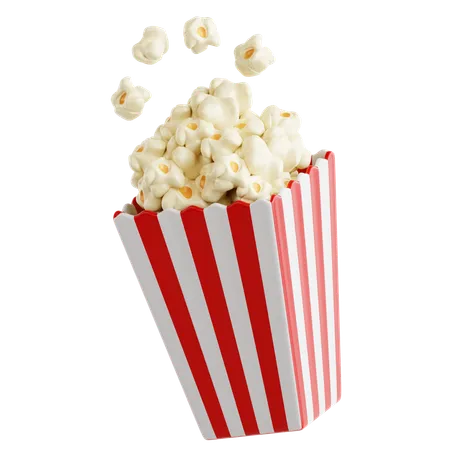 Pop Corn  3D Icon