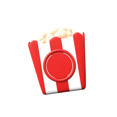 Popcorn  3D Icon