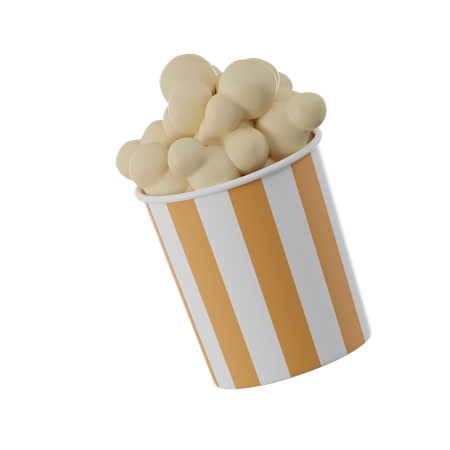 Popcorn Bucket  3D Icon