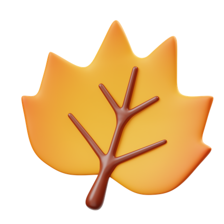 Poplar Leaf  3D Icon