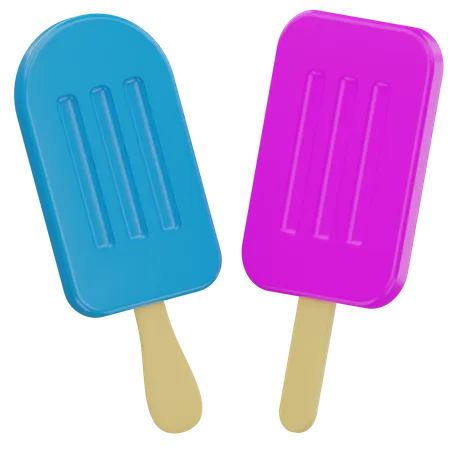 Popsicle  3D Illustration