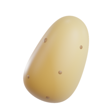 Potato  3D Illustration