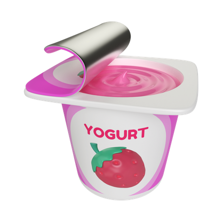 Pote de iogurte  3D Icon