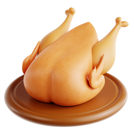 Poulet grillé  3D Icon