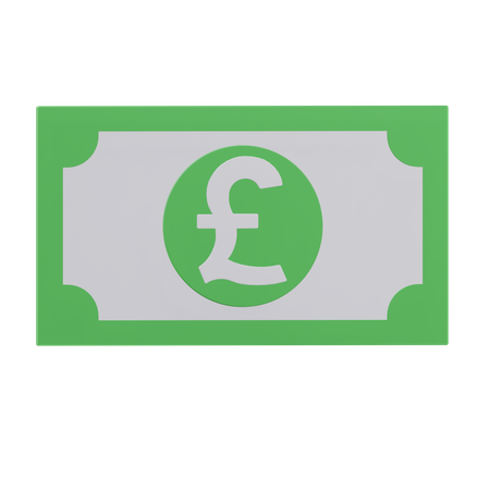 Pound Note  3D Icon