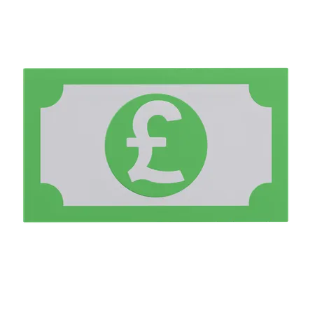 Pound Note  3D Icon