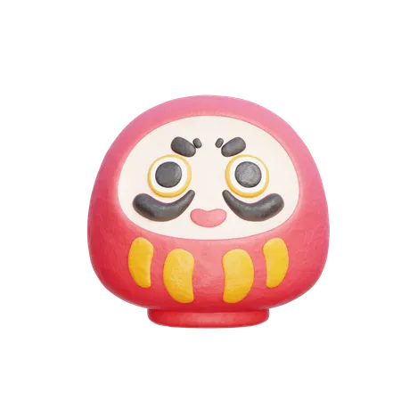 Poupée daruma  3D Icon