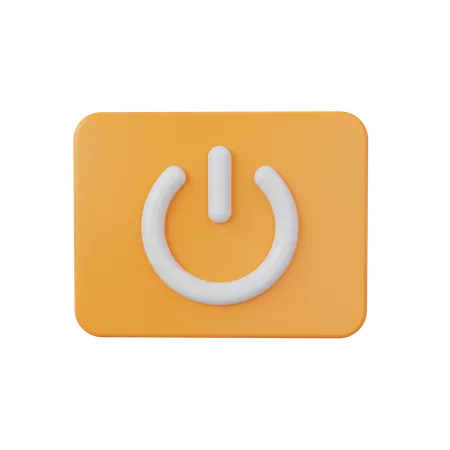 Power Button  3D Icon