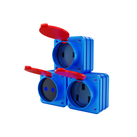 Power Socket  3D Illustration