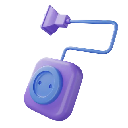 Power Socket  3D Illustration