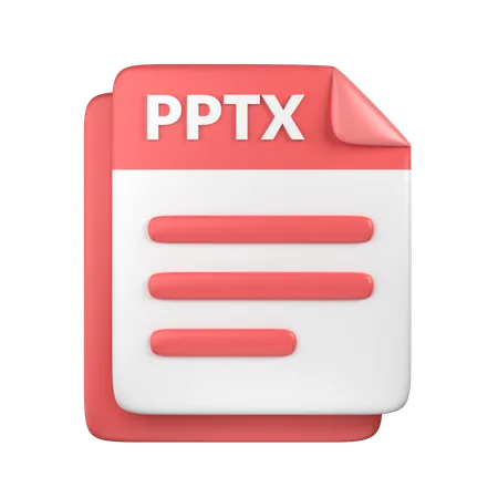 PPTX File  3D Icon