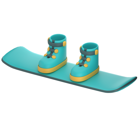 Prancha de snowboard  3D Icon