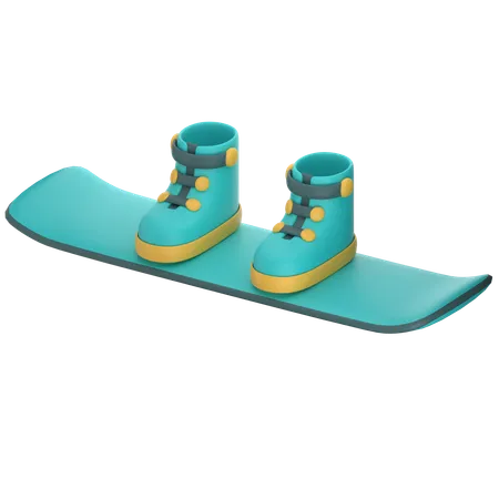 Prancha de snowboard  3D Icon