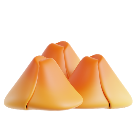 Prawn samosa  3D Icon