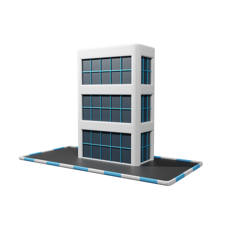 Prédio comercial  3D Icon