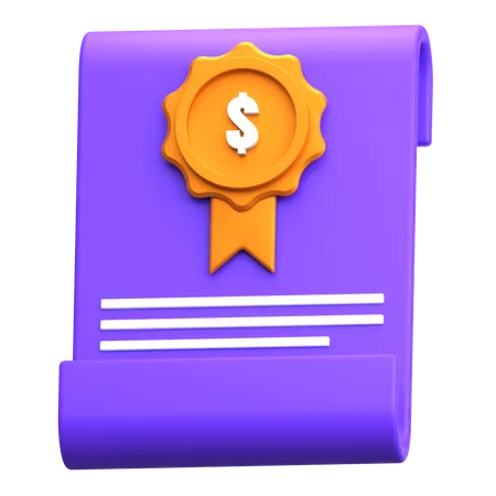 Prêmio financeiro  3D Icon