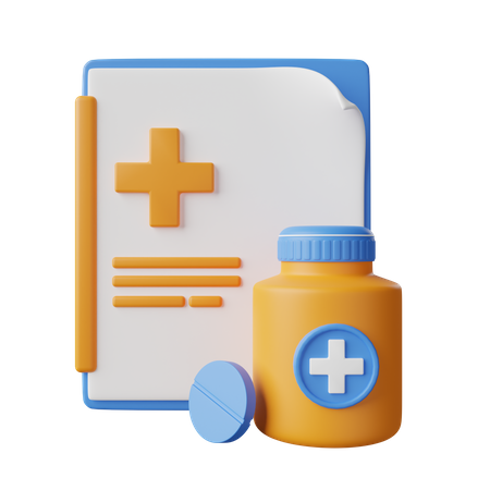 Prescription  3D Icon