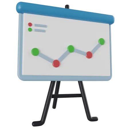 Presentation Board  3D Icon