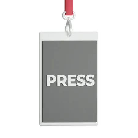 Press Card  3D Icon