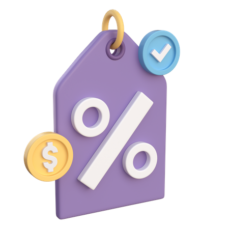 Price Tag  3D Icon