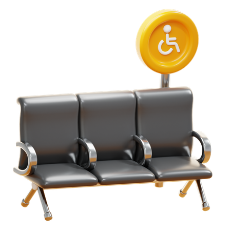 PRIORITY SEAT  3D Icon