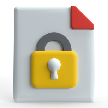 Privacy Policy  3D Icon