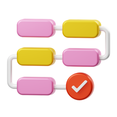 Process Diagram  3D Illustration