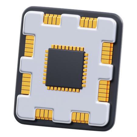 Processor  3D Icon