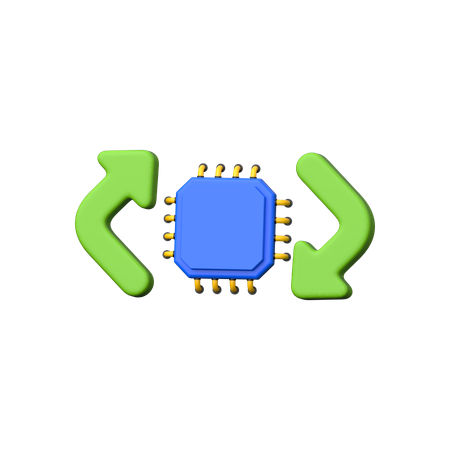 Processor Refresh  3D Icon