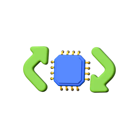 Processor Refresh  3D Icon