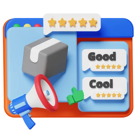 Product Review  3D Icon