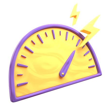 Productivity Speedometer  3D Illustration