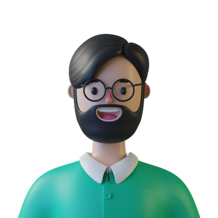 Profesor  3D Illustration