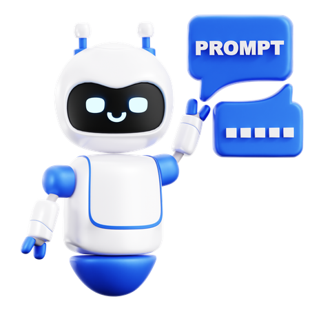 Prompt Chat  3D Icon