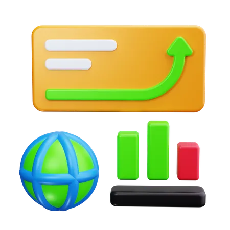 Pronóstico económico  3D Icon