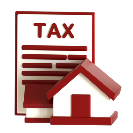 Property Tax  3D Icon